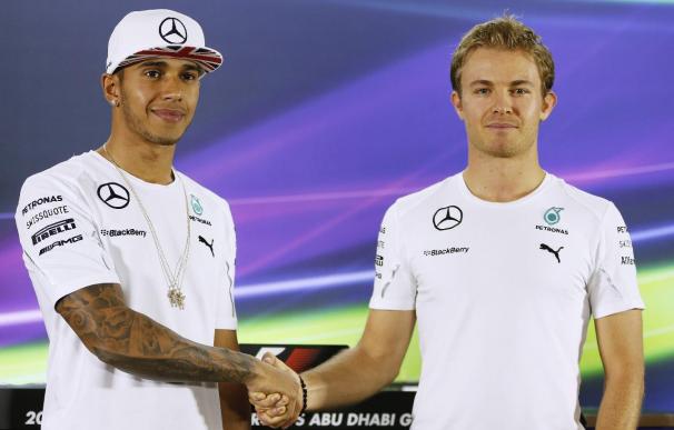 Adu Dabi, la batalla final entre Hamilton y Rosberg con doble puntuación