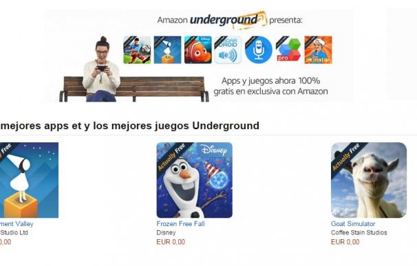 Amazon Underground llega a España con miles de aplicaciones gratuitas