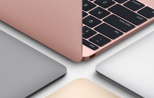 Además de los espectaculares avances en hardware, el nuevo MacBook está disponible en cuatro colores: plata, gris espacial, oro y oro rosa.