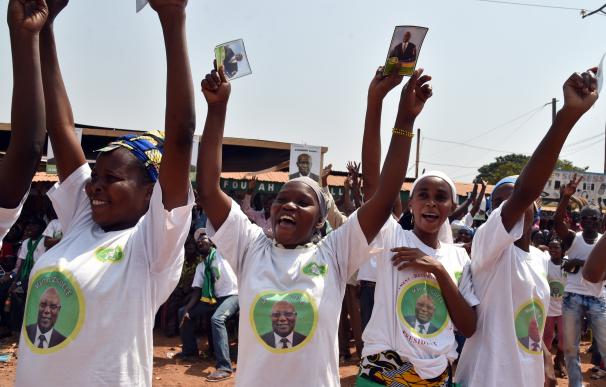 Supporters of Central African Republic presidentia