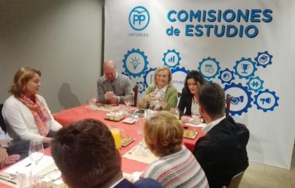 "El Gobierno de Asturias ni está ni se le espera", lamenta Mercedes Fernández (PP)