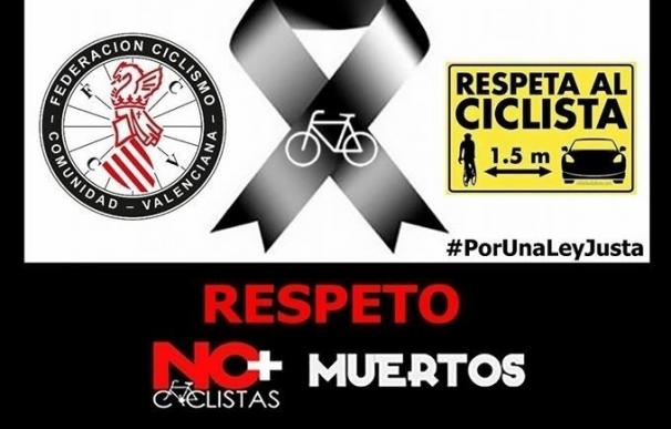 Ciclistas valencianos se concentran el próximo domingo en València por la seguridad tras el atropello mortal en Oliva
