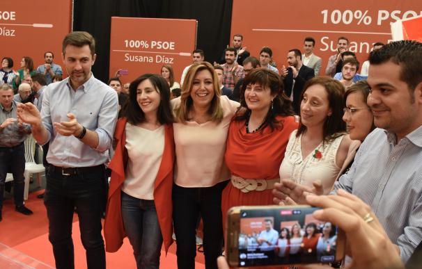 Susana Díaz, que quiere ser la secretaria general "de todos los socialistas", no dejará "que nadie arrodille al PSOE"