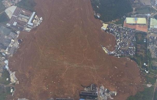 Una vista aérea del lugar donde ocurrió el siniestro en China (@NoticiasRCN)