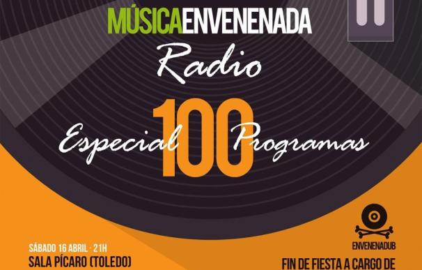 'Música Envenenada' celebra 100 programas de vida este sábado en Toledo con radio en directo, conciertos y DJ's