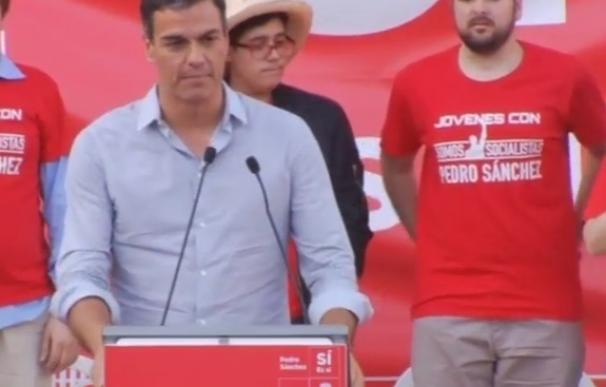 Pedro Sánchez pide que las primarias "no sirvan ni para enfrentar a territorios" ni para "privatizar" el feminismo