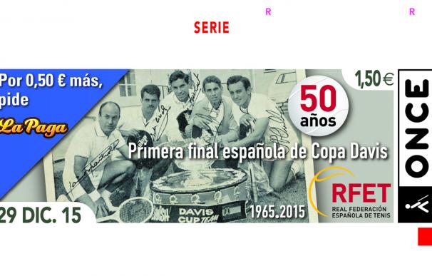 El 50 aniversario de la primera final española de Copa Davis protagoniza el cupón de la ONCE del 29 de diciembre