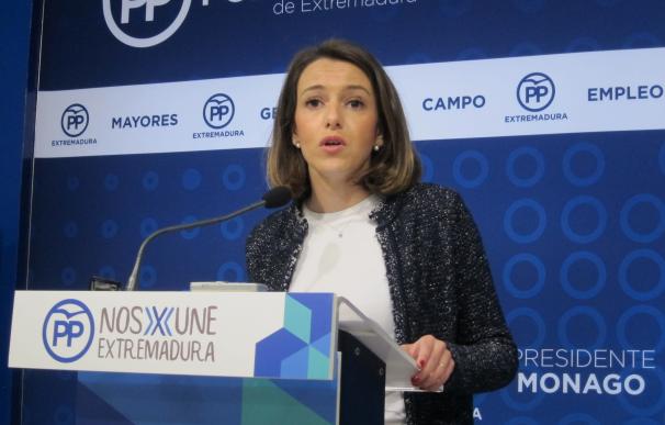 El PP dice que de la precandidatura a la secretaria del PSOE extremeño de Eva Pérez es una "moción de censura" a Vara