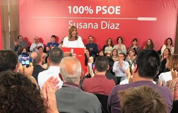 Susana Díaz pide respeto a todos los militantes "al margen de su posición" y rechaza que se use "el odio y rencor"