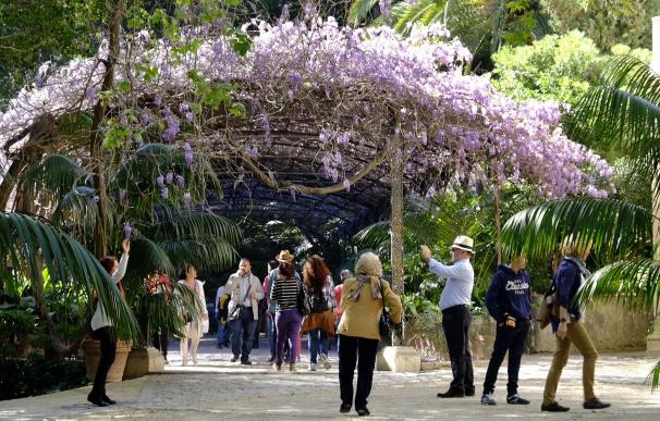 El Jardín de La Concepción estrena sus visitas dominicales gratuitas con la asistencia de 1.600 personas
