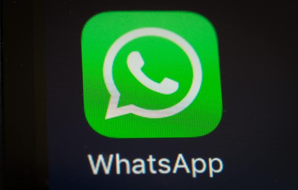 A screen shot of the popular WhatsApp smartphone a