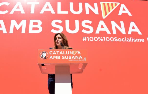 Susana Díaz: "Nunca le voy a pedir el apoyo a un socialista para ir contra otro socialista"