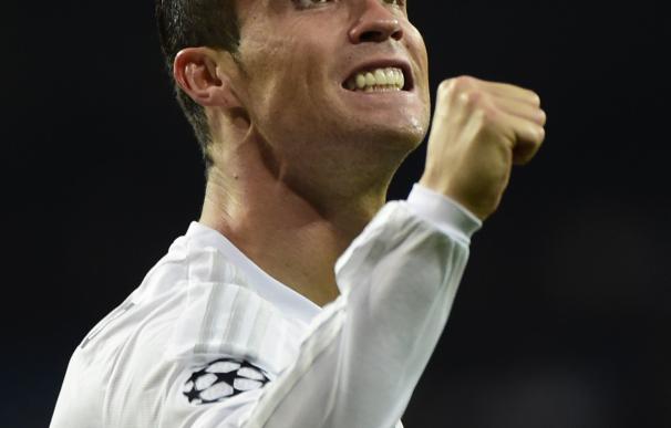 Cristiano Ronaldo, máximo goleador en una fase de grupo de la Champions. / AFP