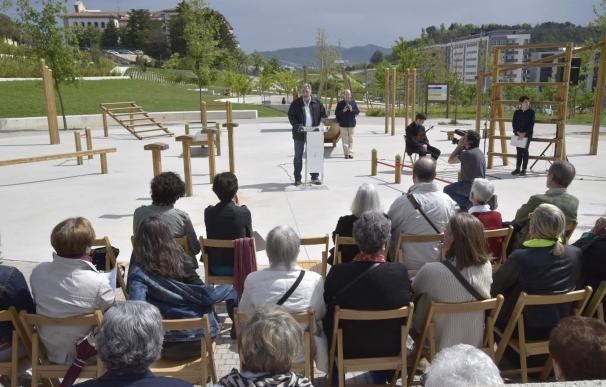 Instalados paneles informativos sobre las seis mujeres a las que se ha dedicado el parque de las Pioneras de Pamplona