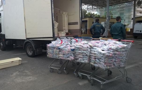 La Guardia Civil interviene en el puerto de Ceuta 392 kilos de hachís ocultos en un furgón isotermo