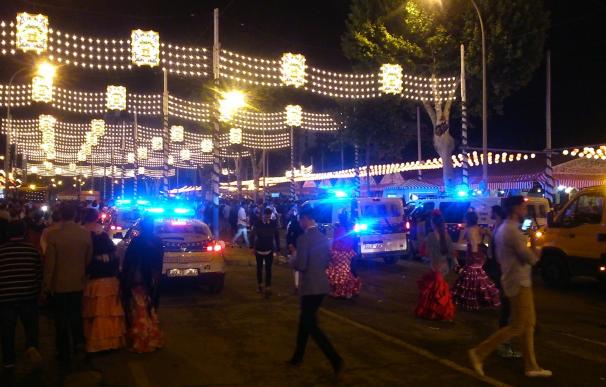 El jueves de Feria deja cinco arrestos, 43 alcoholemias, 19 intoxicaciones etílicas y disoluciones de botellón