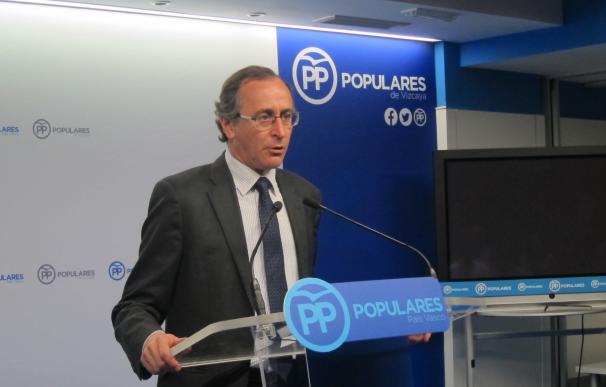 Alonso reconoce "diferencias" en el PP de Vizcaya y pide un acuerdo de "integración"