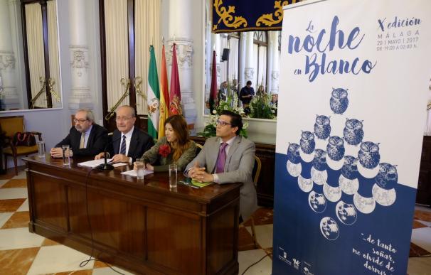La Noche en Blanco de Málaga acogerá 217 actividades en 92 espacios de la ciudad en su décima edición