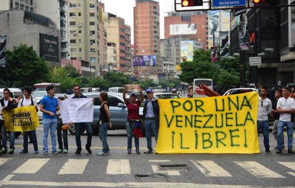 Protesta contra el presidente venezolano Nicolas Maduro en Caracas. Ronaldo Schemidt / AFP