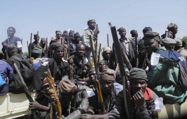 Guerrilleros del grupo islamista Boko Haram