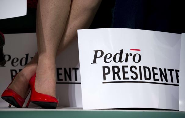 Campaign posters reading "Pedro President" remain
