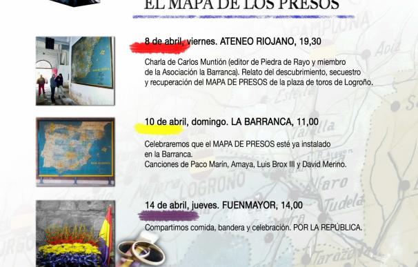 Instalado en La Barranca el "único" mapa que queda de los campos de concentración de republicanos