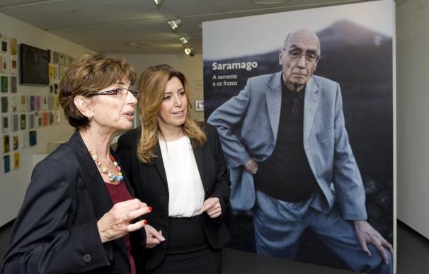 Susana Díaz visita la sede de la Fundación José Saramago en Lisboa