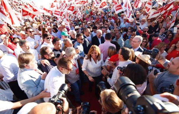 Susana Díaz garantiza unidad y el respeto al PSOE, que tiene que recuperar "la moral de victoria"
