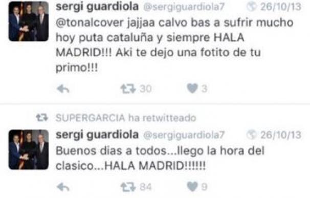El Barcelona rescinde el contrato a Sergi Guardiola por sus tuits ofensivos con el club y Cataluña.