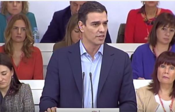 Pedro Sánchez se rodea de mujeres cuyo rostro es el espejo del PSOE