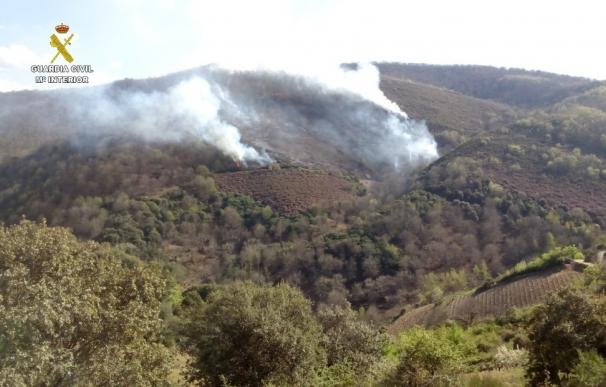 Investigado un vecino de Cabañas Raras (León) por el incendio de Alba de Corullón