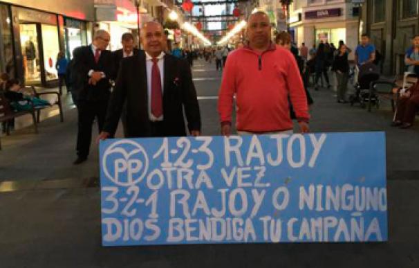 Pancarta a Rajoy en Las Palmas