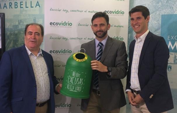 Impulsan un sistema para fomentar el reciclado del vidrio entre los establecimientos de Marbella