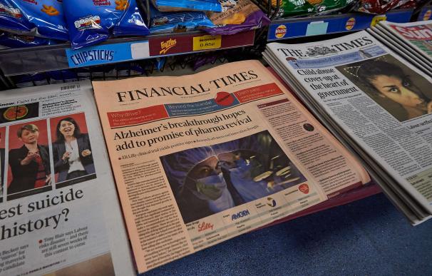 Ejemplares del 'Financial Times'. El diario pasa a formar parte del grupo japonés Nikkei