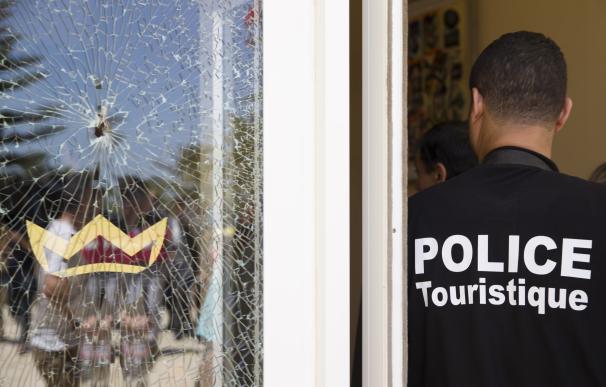 Impacto de bala en uno de los hoteles de Sousse, Túnez