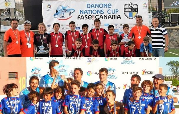 Móstoles y Las Majoreras, campeones de la Fase Centro y Canarias de la Danone Nations Cup