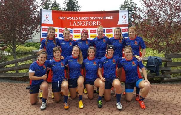 La selección española femenina de Seven se clasifica para cuartos en Langford