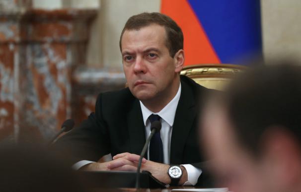 El primer ministro ruso Dimitry Medvedev