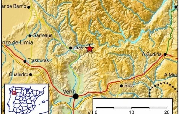 Laza (Ourense) registra un terremoto de 3,1 grados en la escala de Richter