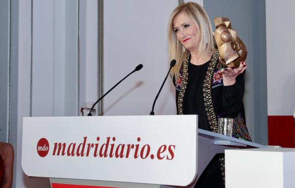 Cristina Cifuentes y Roberto Álamo, 'Mujer y Hombre del Año' de los Premios Madrid 2017