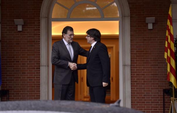 Rajoy y Puigdemont, hoy en La Moncloa