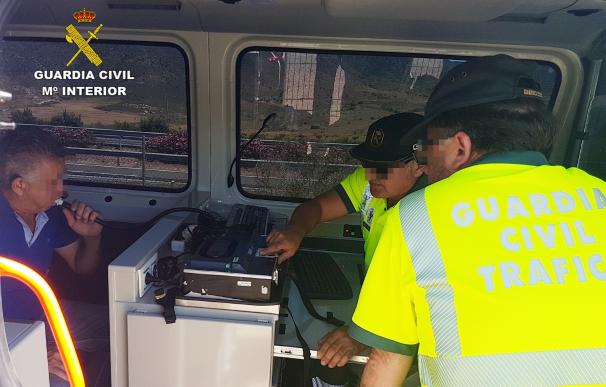 La Guardia Civil detiene en Puerto Lumbreras a un camionero que sextuplicaba la tasa máxima de alcohol