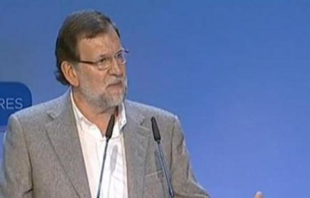 El presidente del Gobierno, Mariano Rajoy, durante su intervención. Imagen: RTVE