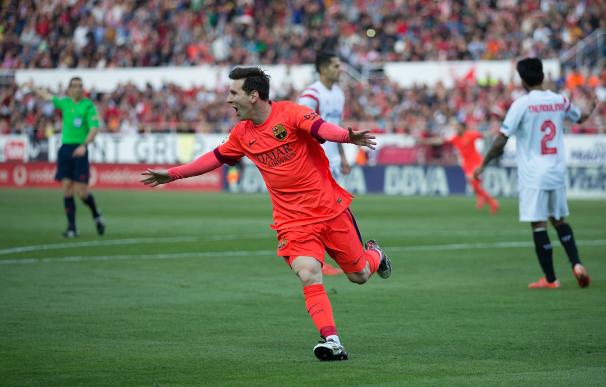 Messi abrió el marcador con un golazo.