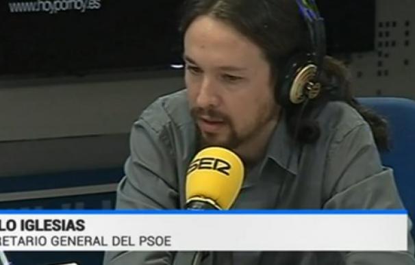 Pablo Iglesias aparece como secretario general del PSOE en el Telediario