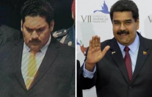 El doble de Maduro (izquierda) y el verdadero Nicolás Maduro, presidente de Venezuela (derecha).