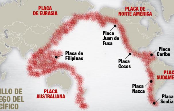 Los terremotos de Ecuador y Japón están ligados al Anillo de Fuego del Pacífico