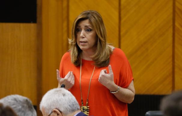 Susana Díaz critica un nuevo "atropello" a Andalucía por el rechazo en el Congreso a enmiendas del PSOE a los PGE 2017