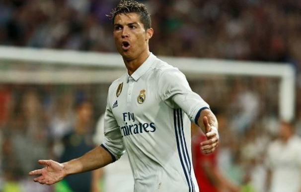 Cristiano Ronaldo celebra uno de sus goles al Sevilla