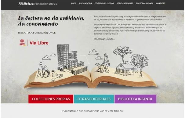 Fundación ONCE lanza una biblioteca online con cerca de 5.000 publicaciones especializadas en el área de la discapacidad